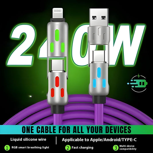 4-in-1 fast charging cable