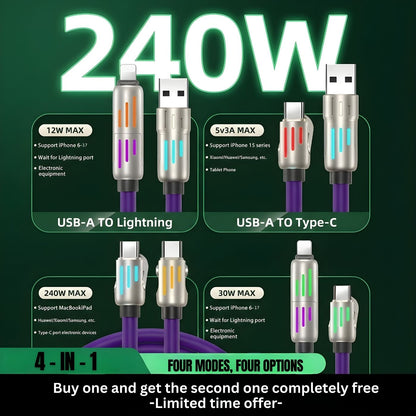 4-in-1 fast charging cable