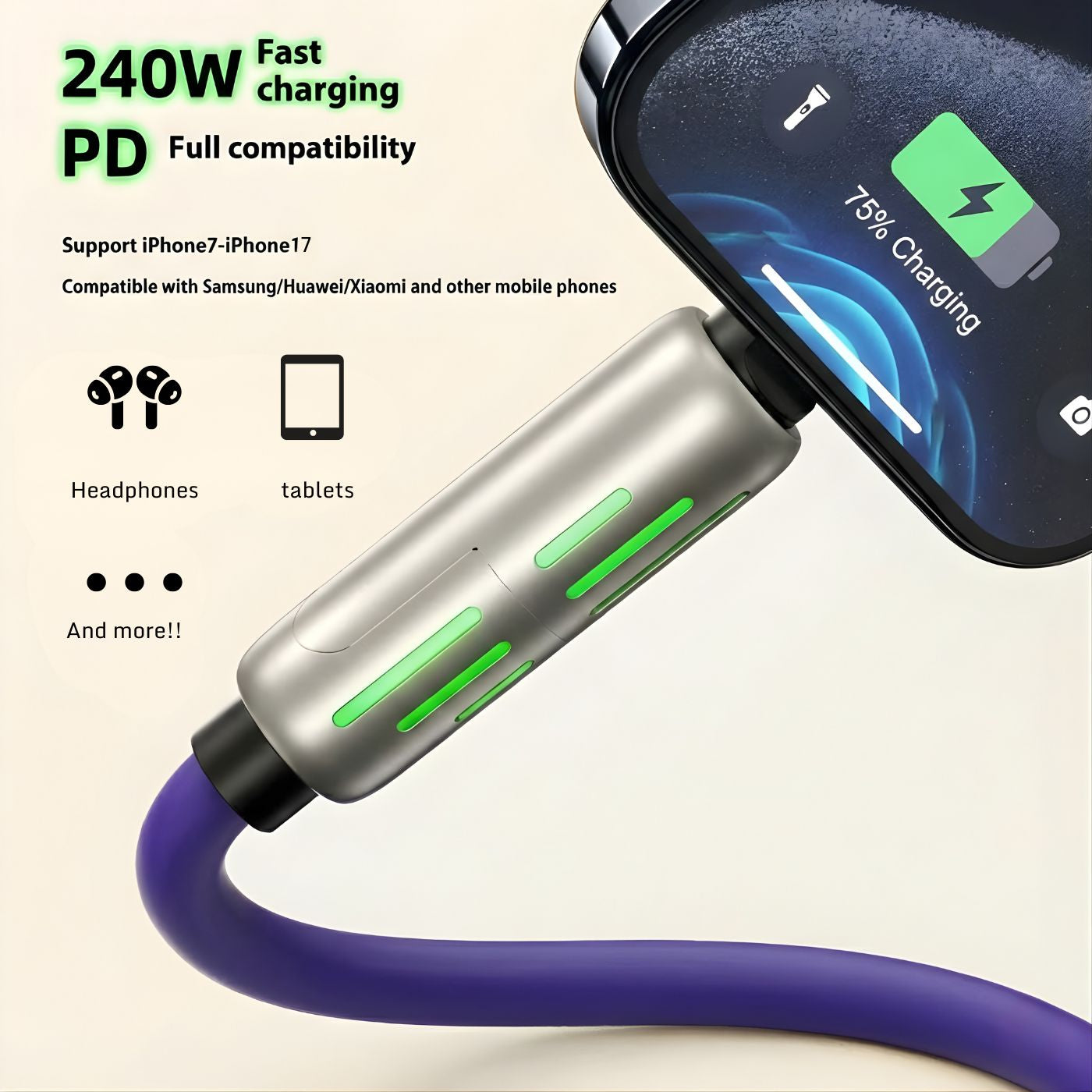4-in-1 fast charging cable