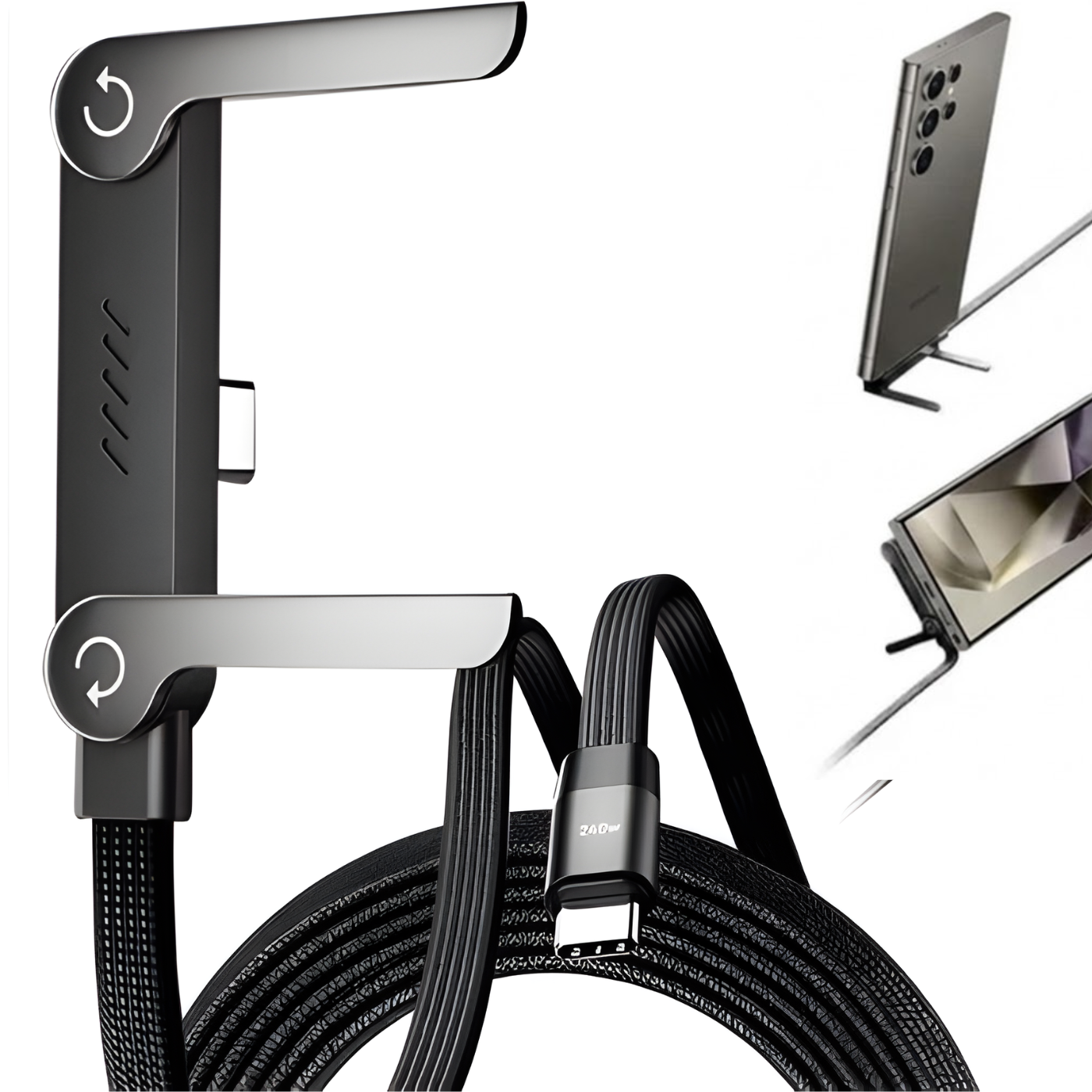 Type C cable, with foldable stand