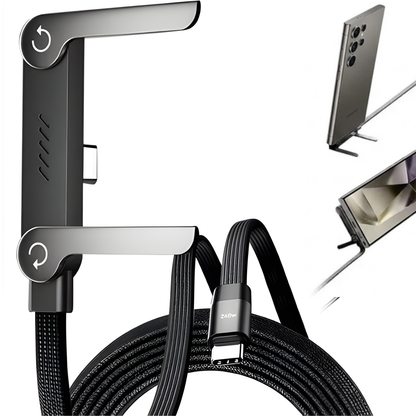 Type C cable, with foldable stand