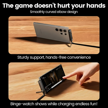 Type C cable, with foldable stand