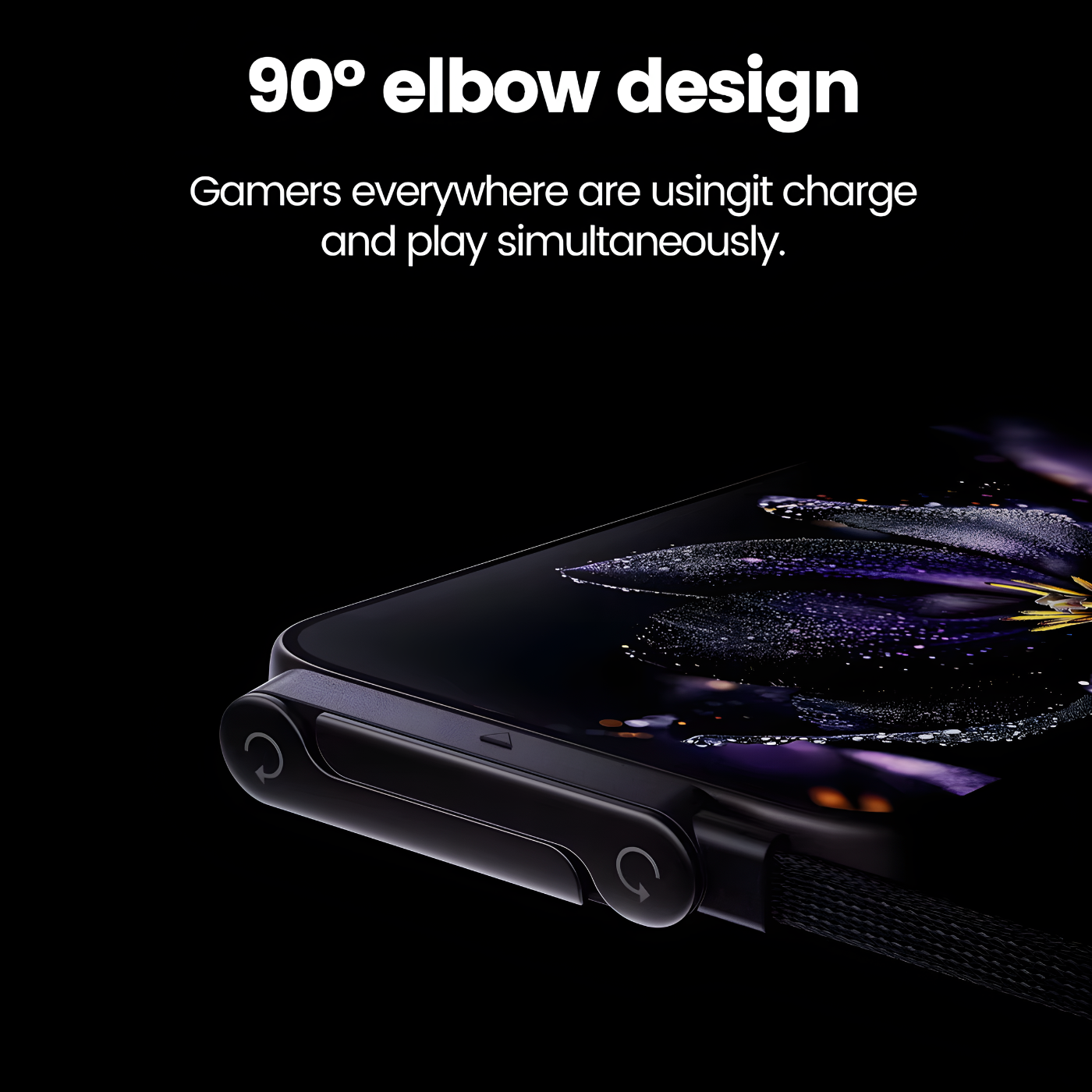 Type C cable, with foldable stand