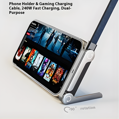 Type C cable, with foldable stand