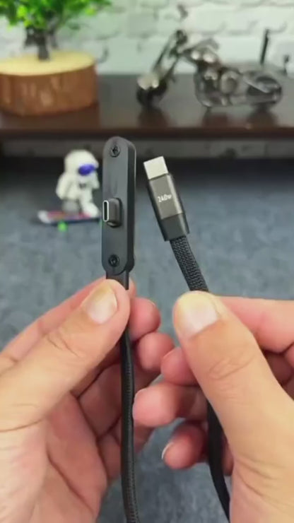 Type C cable, with foldable stand